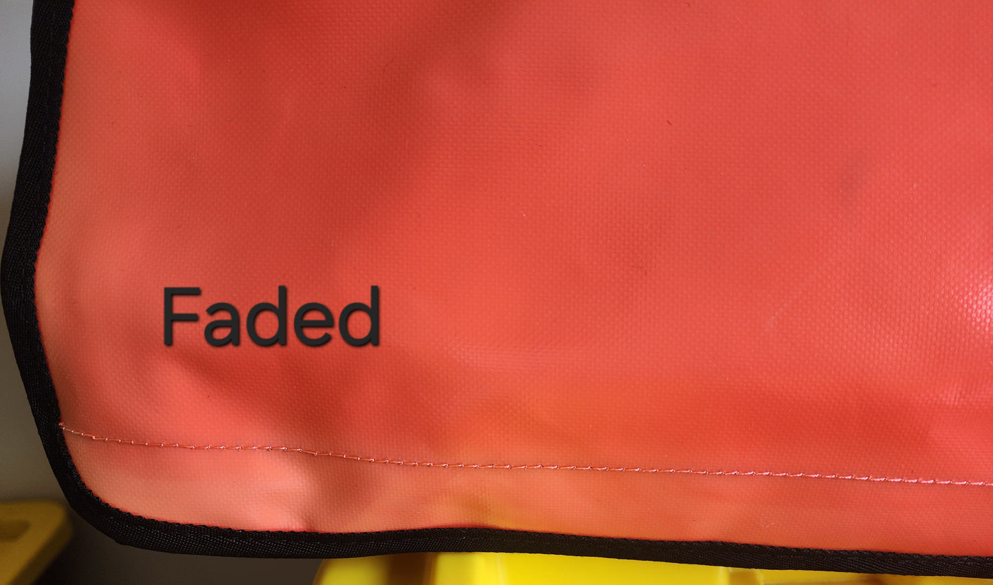 Medium Crib Bag - Orange and Black