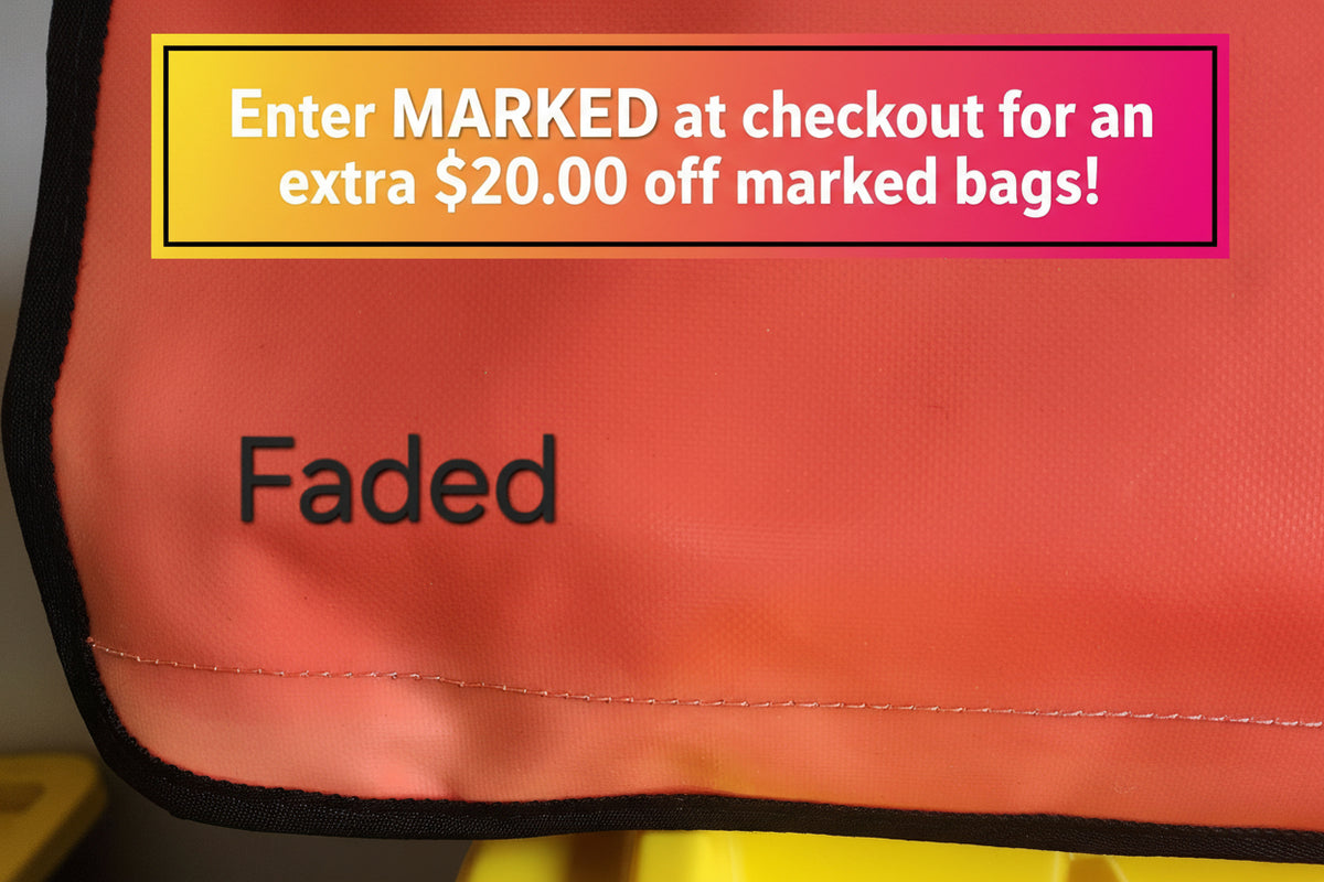 Medium Crib Bag - Orange and Black