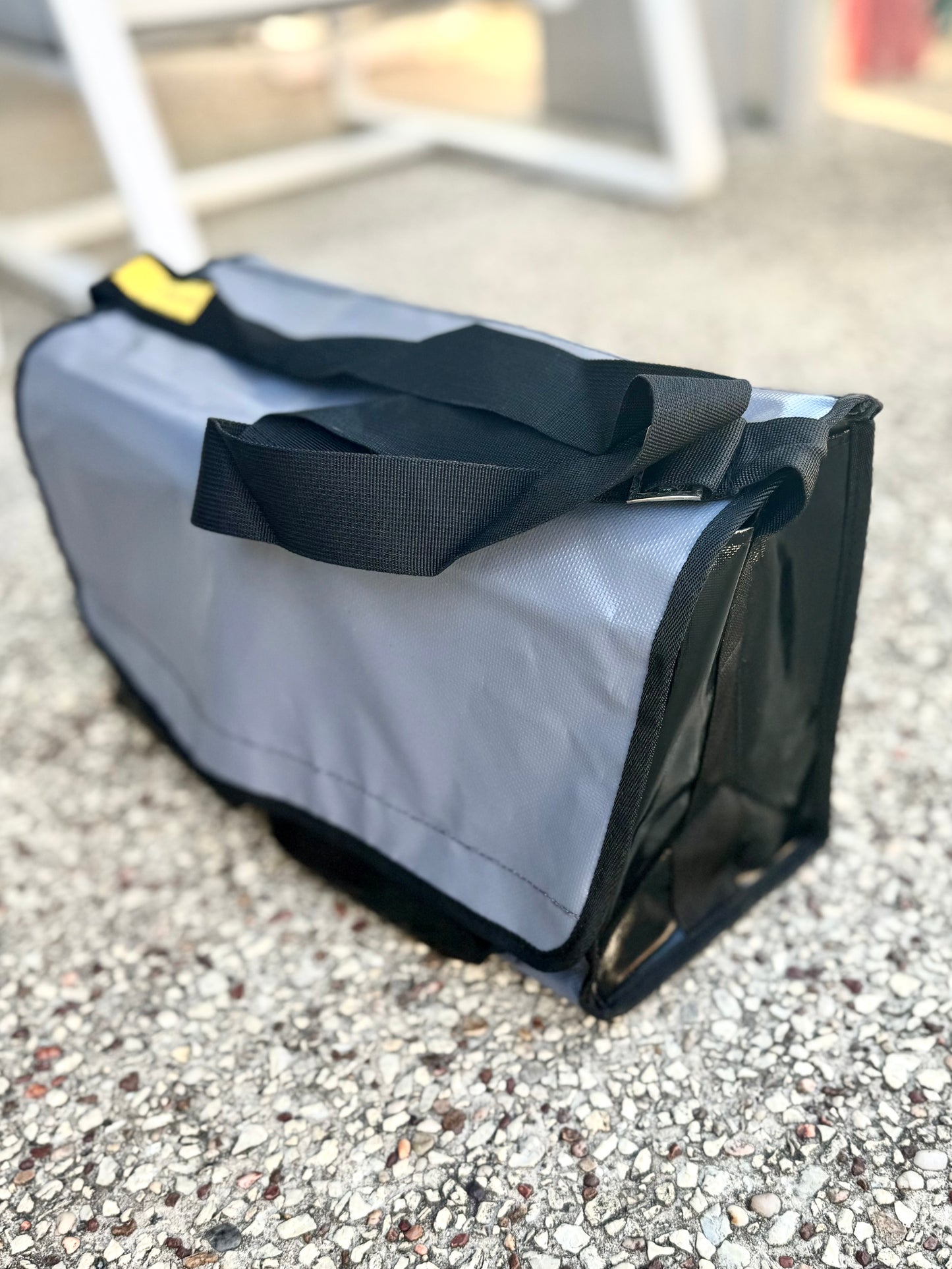Medium Crib Bag - Grey & Black