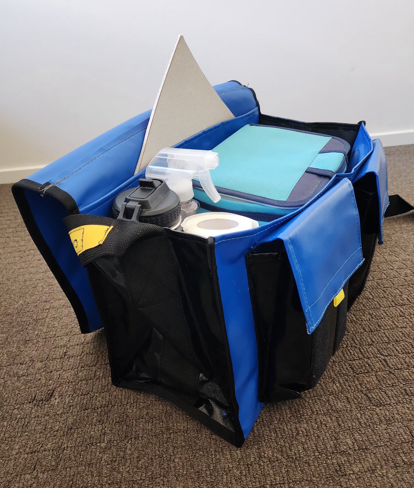 Medium Crib Bag - Blue and Black