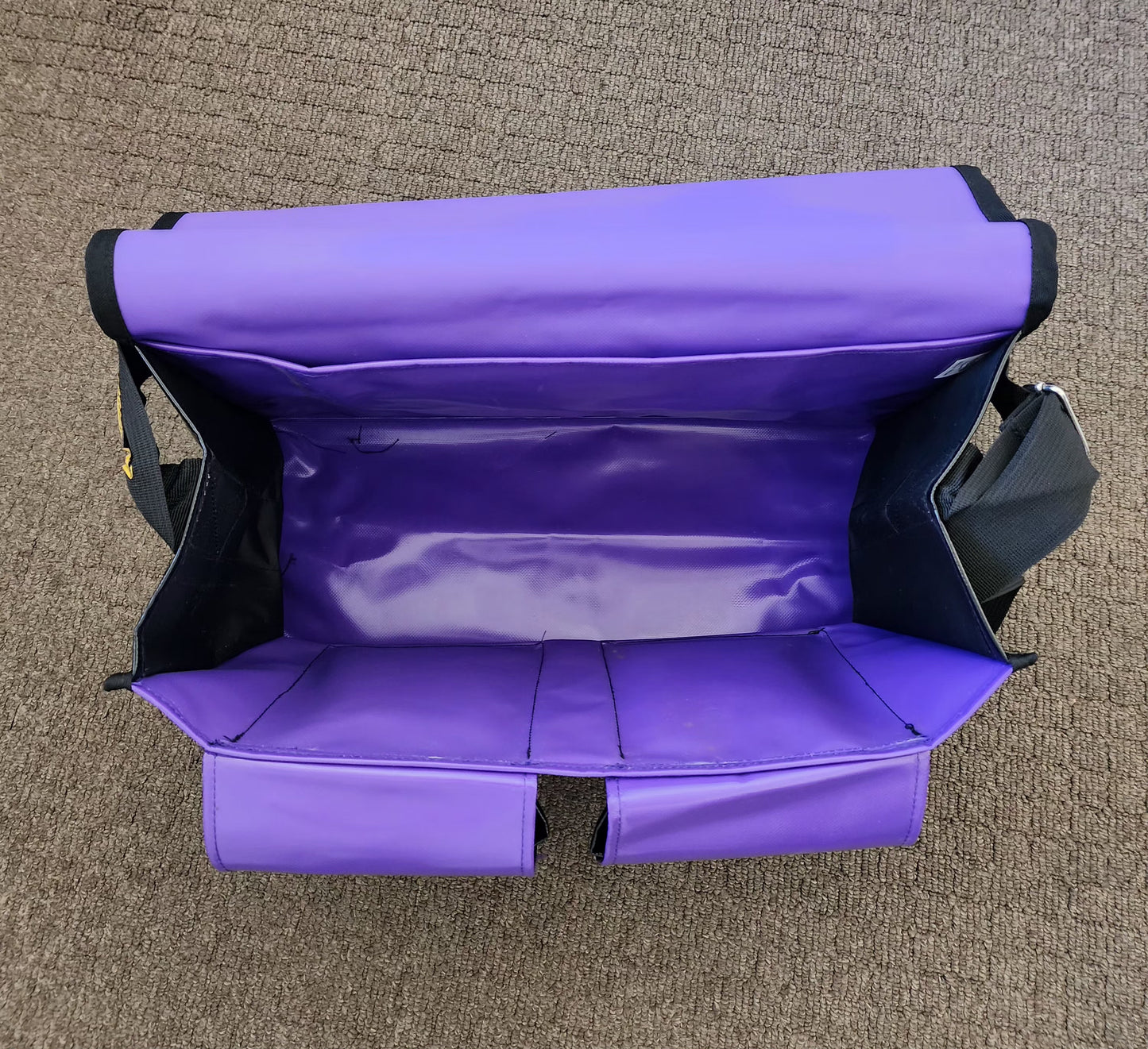Medium Crib Bag - Purple and Black