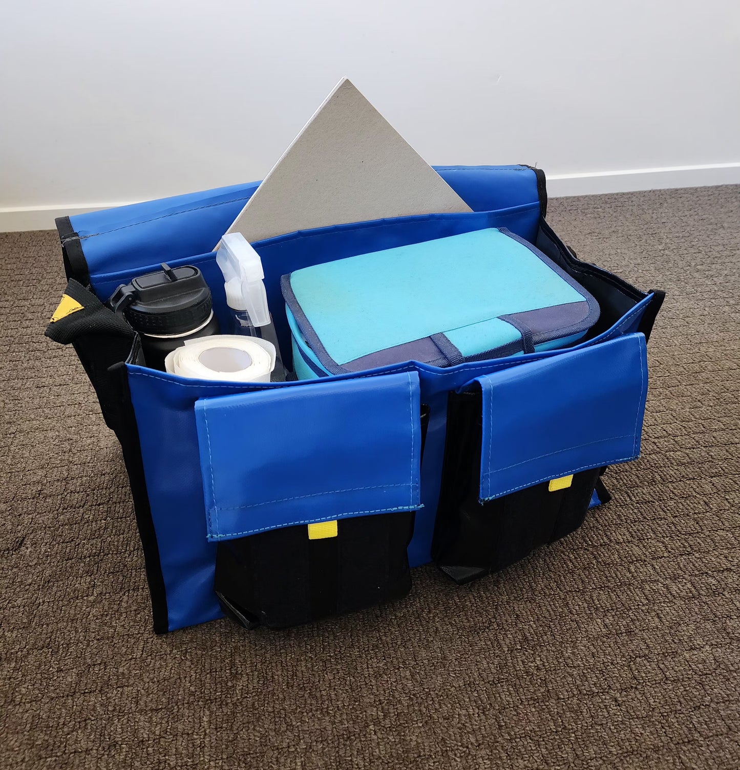 Medium Crib Bag - Blue and Black
