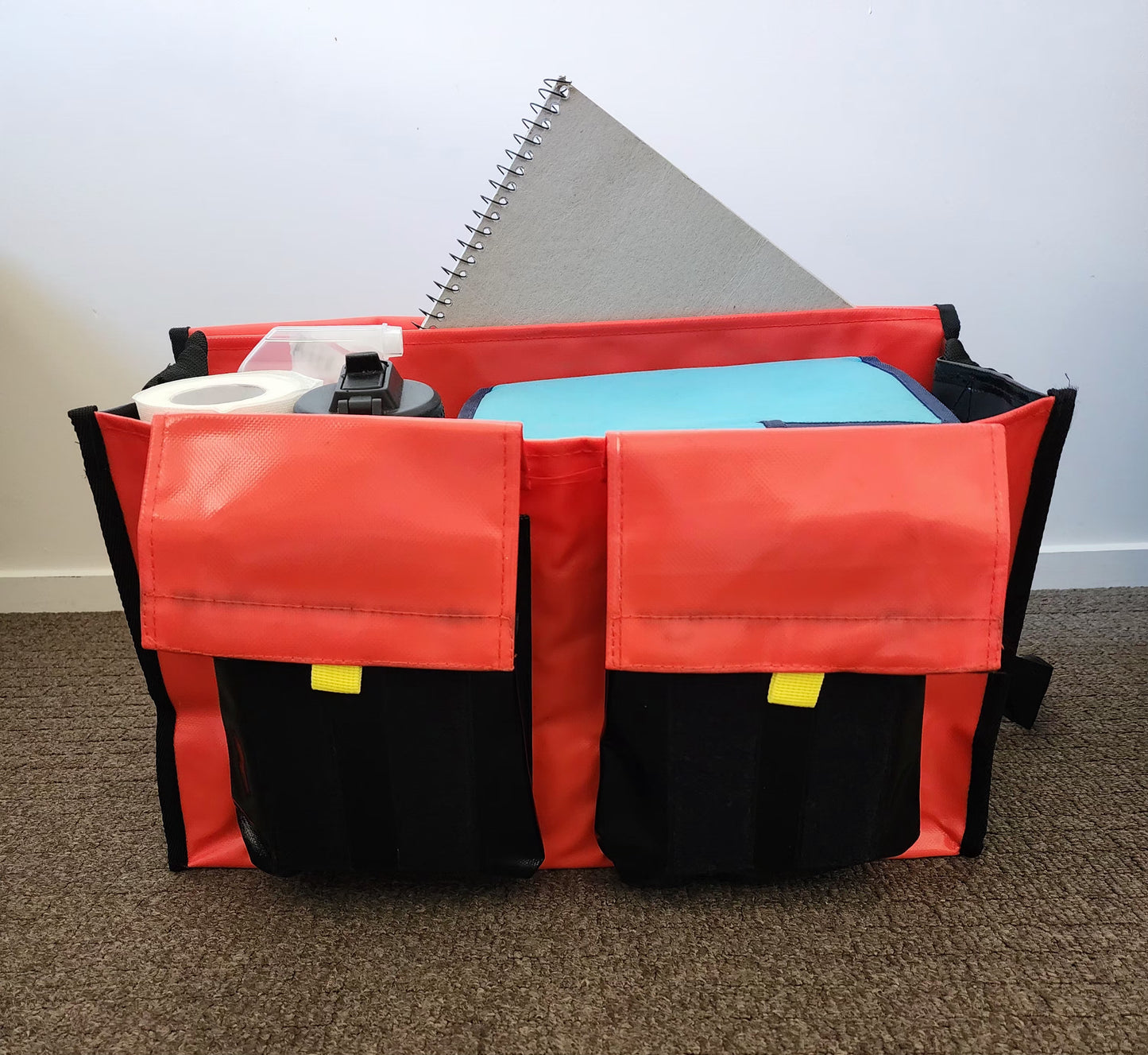 Medium Crib Bag - Red and Black