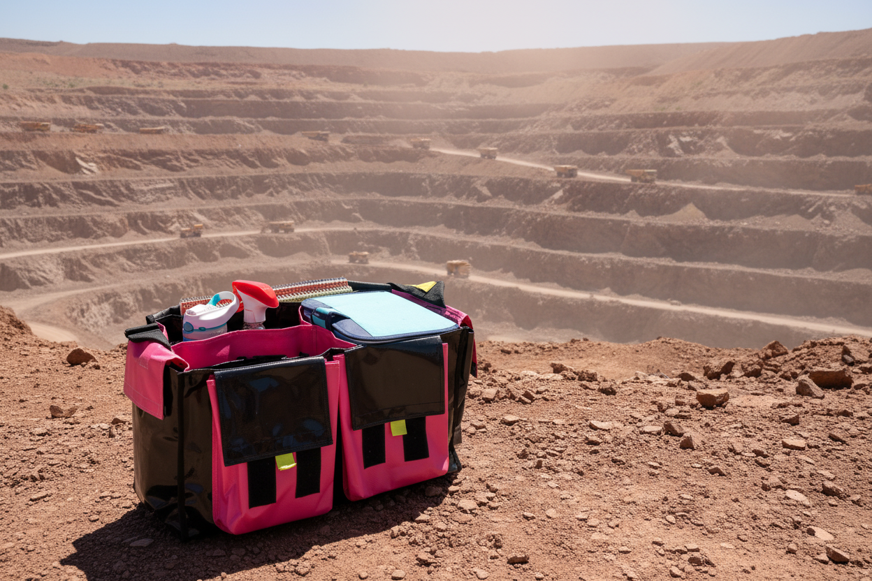 Ex Large CribBag - Black/Pink