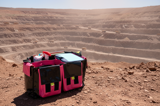 Ex Large CribBag - Black/Pink