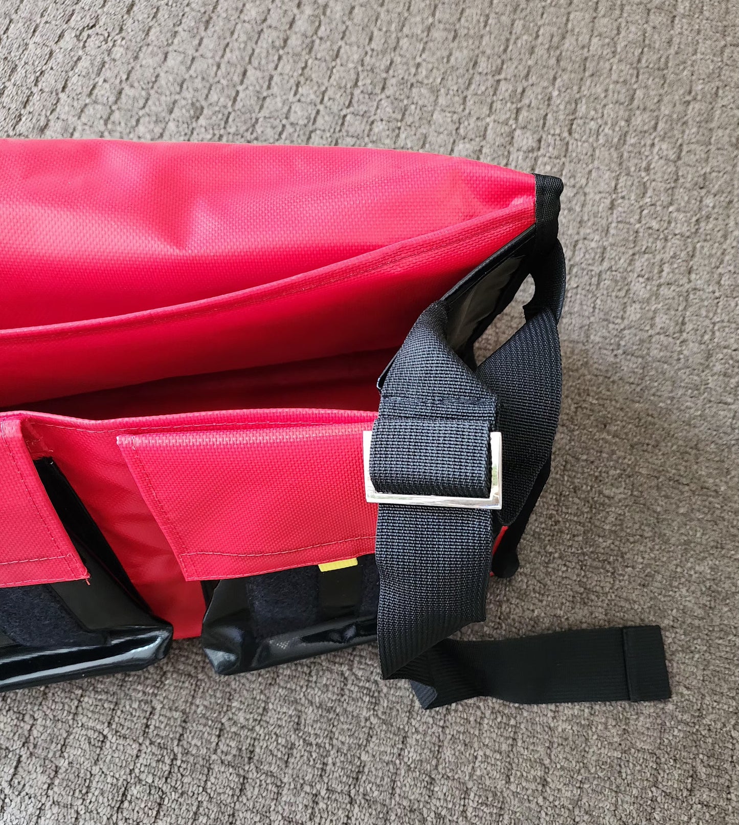 Medium Crib Bag - Red and Black