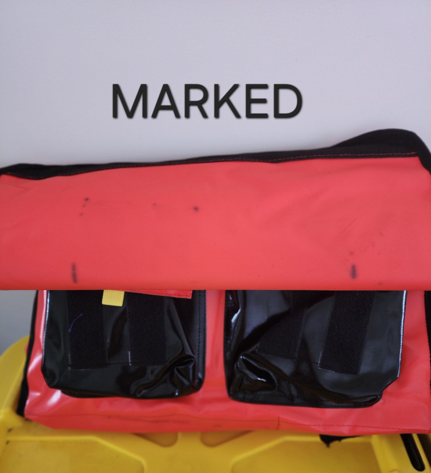 Medium Crib Bag - Red and Black