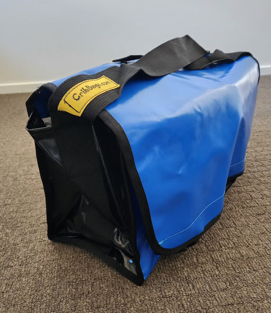Medium Crib Bag - Blue and Black