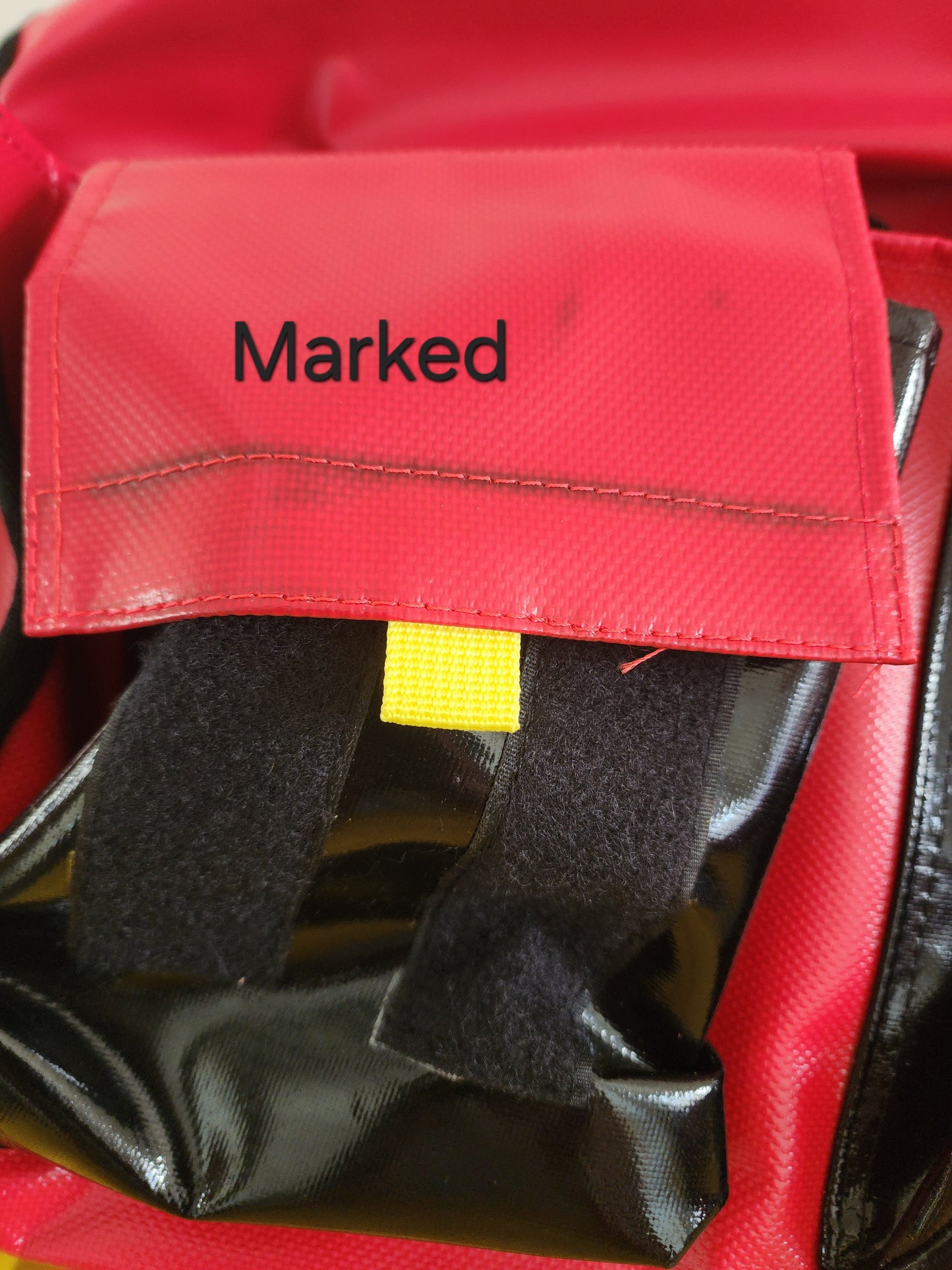 Medium Crib Bag - Red and Black