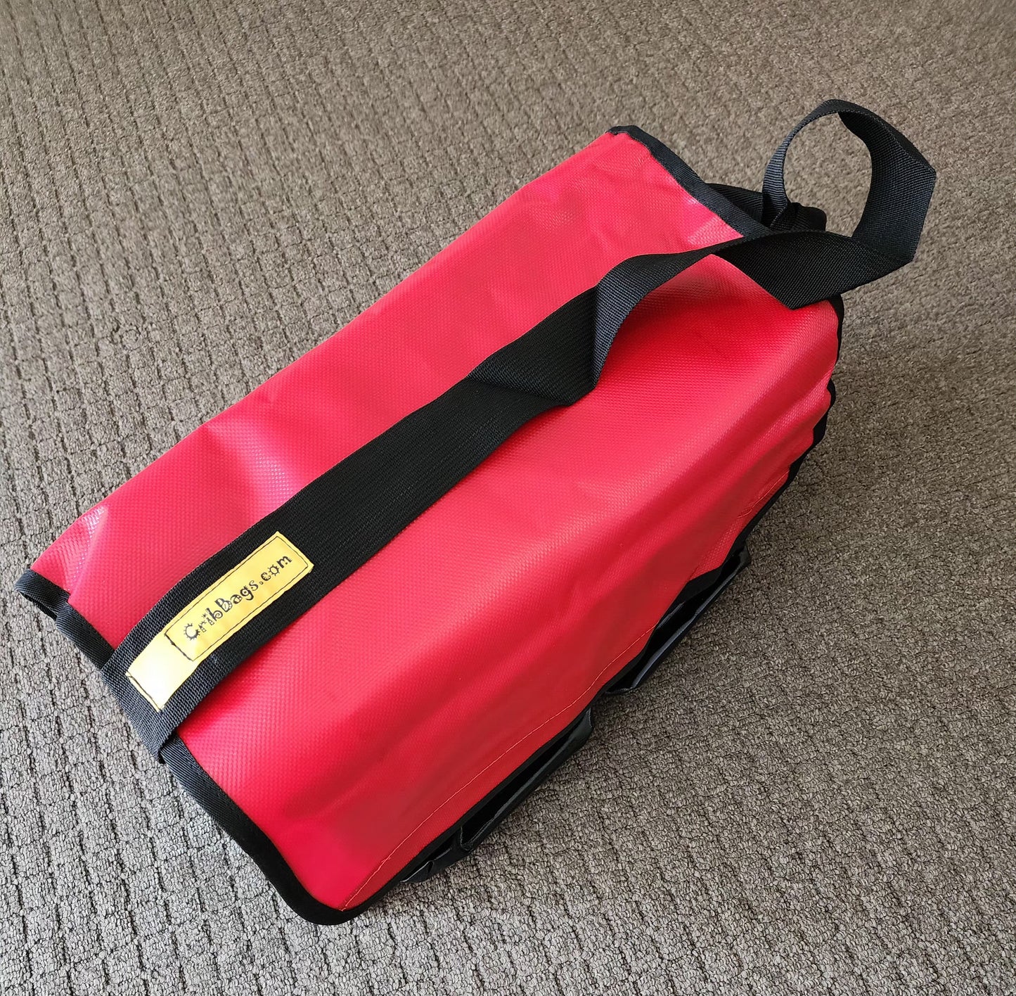 Medium Crib Bag - Red and Black